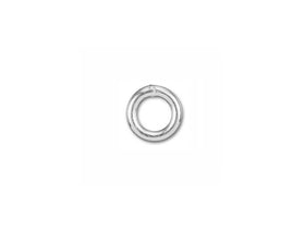 Sterling Silver Closed Jump Ring Round - 4mm - 18 Gauge - BeadPrism
