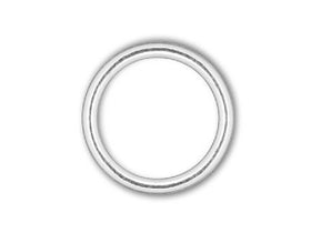 Sterling Silver Closed Jump Ring Round - 6mm - 20.5 Gauge - BeadPrism