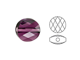 Swarovski 5052 Mini Round Beads, 6mm, Amethyst | 24 Pack - BeadPrism