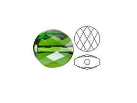 Swarovski 5052 Mini Round Beads, 8mm, Fern Green | 12 Pack - BeadPrism