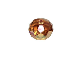 Swarovski 5041 Rondelle Crystal Faceted Beads Crystal Copper | 12mm | Small & Wholesale Packs - BeadPrism