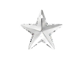 Swarovski Crystal, #6714 Star Pendant 20mm, Crystal, Wholesale Packs - BeadPrism