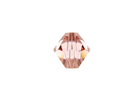 Swarovski Crystal, #5328 Bicone Beads 4mm, Vintage Rose, Wholesale Packs - BeadPrism