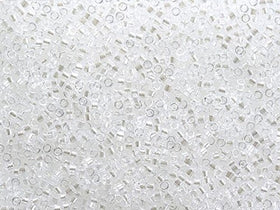 Pack of 50 gram CRYSTAL LUSTER  Miyuki Delicas 11/0 Seed Beads Wholesale - BeadPrism