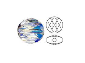 Swarovski 5052 Mini Round Beads, 6mm, Crystal AB | 24 Pack - BeadPrism