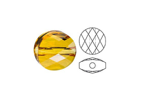 Swarovski 5052 Mini Round Beads, 8mm, Sunflower | 12 Pack - BeadPrism