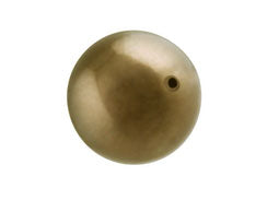 Brown - 12mm Round Swarovski Crystal Pearls Pack of 25 - BeadPrism
