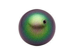 Scarabaeus Green - 5mm Round Swarovski Crystal Pearls Strand of 100 - BeadPrism