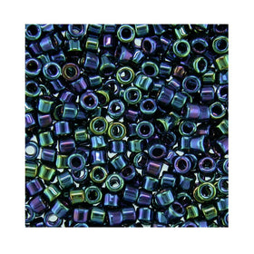 Pack of 50 gram BLUE IRIS Miyuki Delicas 11/0 Seed Beads Wholesale - BeadPrism