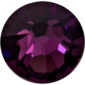Swarovski 2058 Foiled Flatbacks SS10 Amethyst No Hotfix Rhinestones, Choose Quantity - BeadPrism