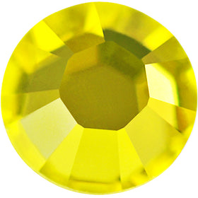 Swarovski 2028 Foiled Flatbacks SS10 Citrine No Hotfix Rhinestones, Choose Quantity - BeadPrism