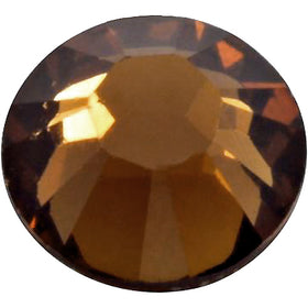Swarovski 2028 Hotfix Flatbacks SS30 Smoked Topaz Rhinestones, Choose Quantity - BeadPrism