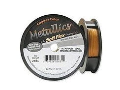 30 Feet - Soft Flex .024 inch HEAVY 49 Strand Wire  Copper - BeadPrism