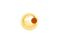 14K Gold Filled 3mm with Large Hole Seamless Round Beads, Volume Discounts (GB203A-XX) - Choose QuantityA-500 - BeadPrism