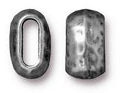 10 Pc Barrel Spacer Bead 6x2mm Internal Diameter Antique Pewter Finish Tierracast Beads - P5792PA - BeadPrism