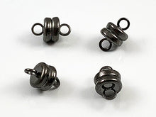 Load image into Gallery viewer, 6mm Magnetic Clasps – Plated Round Jewelry Closures (CL017A)