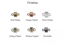 6mm Magnetic Clasps – Plated Round Jewelry Closures (CL017A)