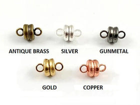 6mm Magnetic clasps, Strong Magnetic Clasp, Magnetic Clasp for Jewelry Making, Magnet Clasp, Round Magnetic Clasps, Choose Color & Qty CL017A