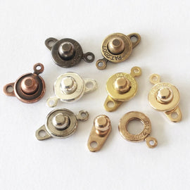 Premium 8mm Ball & Socket Snap Clasps, Patented 2007, Many finishes, Button Clasp for Bracelets, necklace sewing. Choose Qty/Finish. CL022