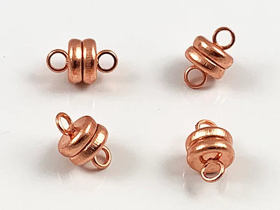 6mm Magnetic Clasps – Plated Round Jewelry Closures (CL017A)