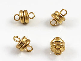 6mm Magnetic Clasps – Plated Round Jewelry Closures (CL017A)