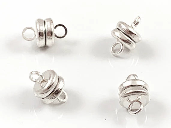 6mm Magnetic Clasps – Plated Round Jewelry Closures (CL017A)