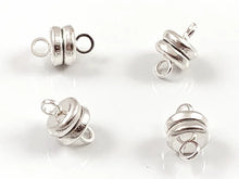 Load image into Gallery viewer, 6mm Magnetic Clasps – Plated Round Jewelry Closures (CL017A)