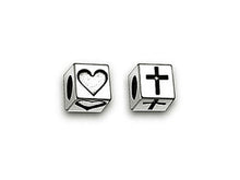 Load image into Gallery viewer, 4.5mm Sterling Silver Letter Block Beads, Choose your Letters and Quantity, SQ45-XX