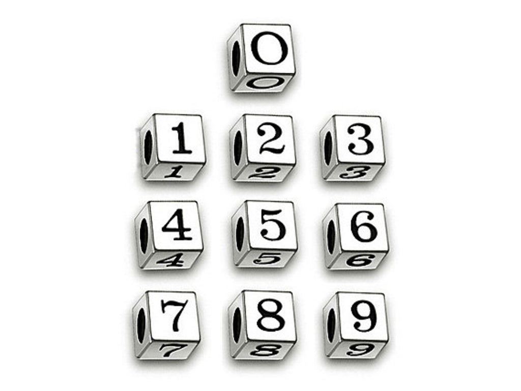 4.5mm Sterling Silver Letter Block Beads, Choose your Letters and Quantity, SQ45-XX