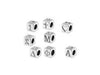 4.5mm Sterling Silver Letter Block Beads, Choose your Letters and Quantity, SQ45-XX