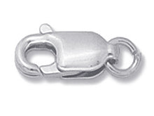 Load image into Gallery viewer, 14K White Gold - 10x4mm Oval Lobster (NO RING)