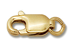 14K Gold - 10x4mm Lobster with Ring