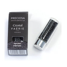 Load image into Gallery viewer, Preciosa Crystal Faerie Nail Art, 5, 10, 100gm Nail Art, After Hours (Jet Hematite) Preciosa Crystals for nails