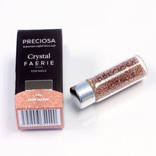 Load image into Gallery viewer, Preciosa Crystal Faerie Nail Art, 5, 10, 100gm Nail Art, Rose All Day (Crystal Capri Gold) Preciosa Crystals for nails