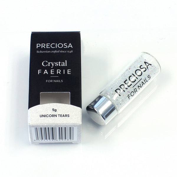 Preciosa Crystal Faerie Nail Art, 5, 10, 100gm Nail Art, Unicorn Tears (Crystal AB) Preciosa Crystals for nails