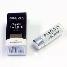 Load image into Gallery viewer, Preciosa Crystal Faerie Nail Art, 5, 10, 100gm Nail Art, Unicorn Tears (Crystal AB) Preciosa Crystals for nails