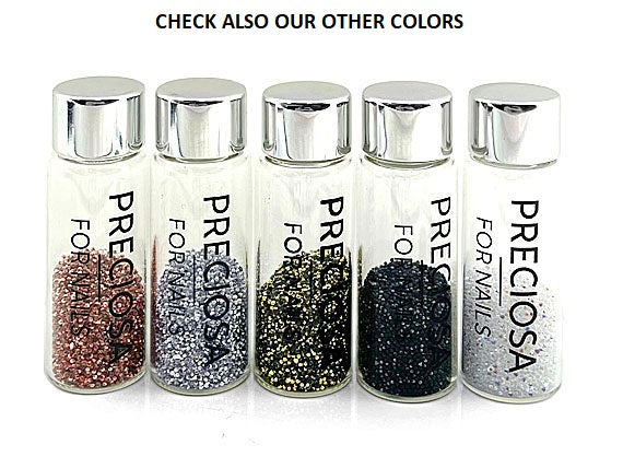 Preciosa Crystal Faerie Nail Art, 5, 10, 100gm Nail Art, Unicorn Tears (Crystal AB) Preciosa Crystals for nails