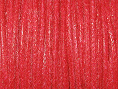 16W Waxed Cotton Cord 2mm Round Raspberry Pink 144 Yards - BeadPrism