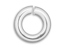Load image into Gallery viewer, Sterling Silver Open Jump Ring Round - Heavy Duty - 10mm - 16 Gauge - BeadPrism