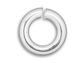Sterling Silver Open Jump Ring Round - Heavy Duty - 10mm - 16 Gauge - BeadPrism