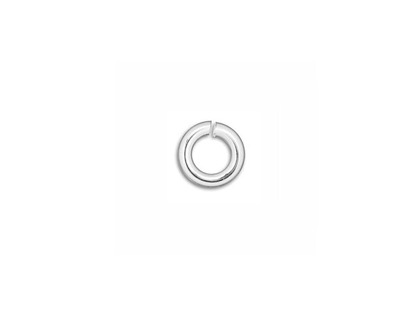 Sterling Silver Open Jump Ring Round - Heavy Duty - 5mm - 16 Gauge - BeadPrism