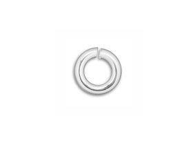 Sterling Silver Open Jump Ring Round - Heavy Duty - 6mm - 16 Gauge - BeadPrism