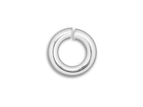 Sterling Silver Open Jump Ring Round - Heavy Duty - 7mm - 16 Gauge - BeadPrism