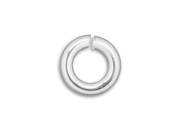 Sterling Silver Open Jump Ring Round - Heavy Duty - 7mm - 16 Gauge - BeadPrism