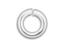 Load image into Gallery viewer, Sterling Silver Open Jump Ring Round - Heavy Duty - 8mm - 16 Gauge - BeadPrism
