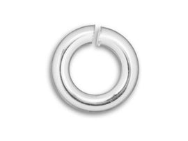 Sterling Silver Open Jump Ring Round - Heavy Duty - 8mm - 16 Gauge - BeadPrism