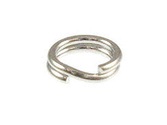 14K White Gold - 4.5mm Round Split Ring