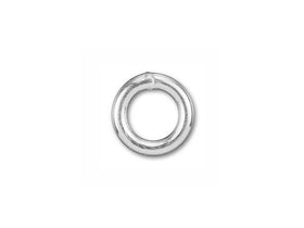 Sterling Silver Closed Jump Ring Round - 5mm - 18 Gauge - BeadPrism