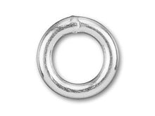 Load image into Gallery viewer, Sterling Silver Closed Jump Ring Round - 7mm - 18 Gauge - BeadPrism