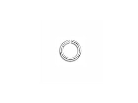 Sterling Silver Open Jump Ring Round - 4mm - 18 Gauge - BeadPrism